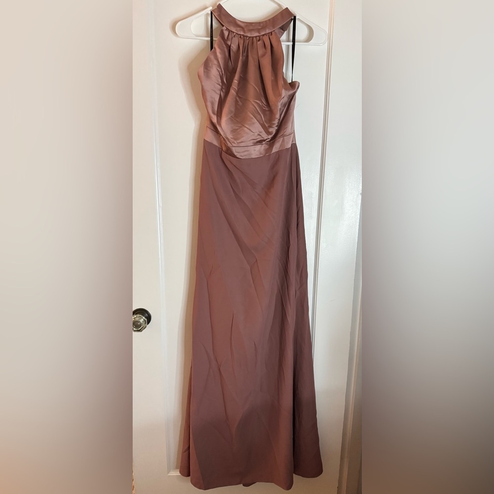 Elegant Mauve Evening Gown